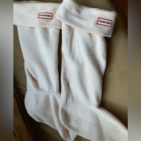 Hunter boot sock insert ivory fleece - Picture 1 of 3